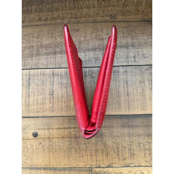 LOUIS VUITTON Epi Leather Bifold Wallet Red Coin Pocket Made in France - Picture 4 of 15